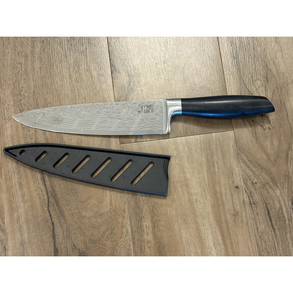 Thyme and Table Chef's Knife Etched Blade Kitchen Utensil